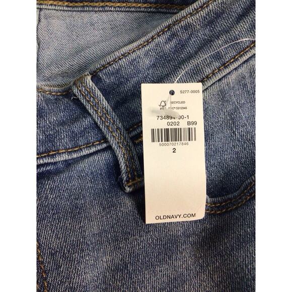 Old Navy Women's Size 2 High Rise Super Skinny Stretch Denim Blue Jeans Slim NWT - Picture 4 of 8